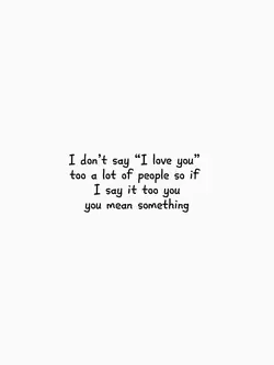 I don’t say “I love