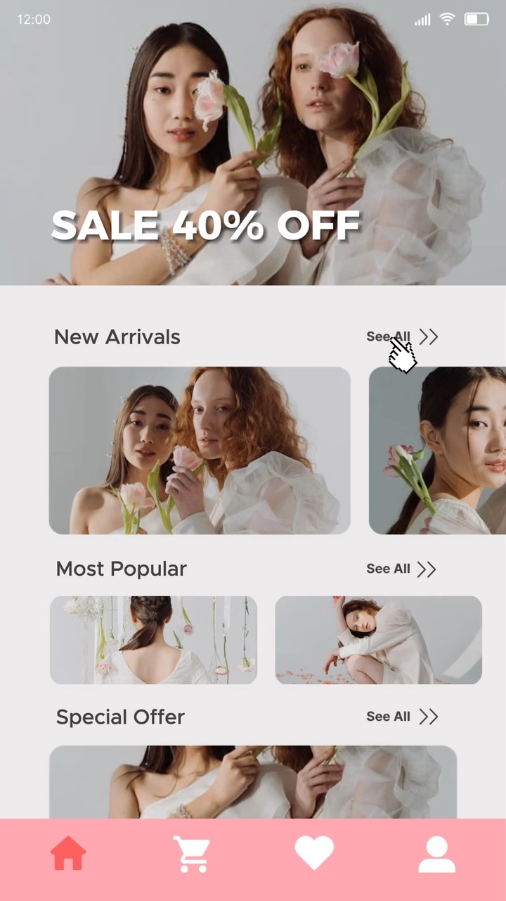 New Collection Clothing Product Display UI TikTok Style 