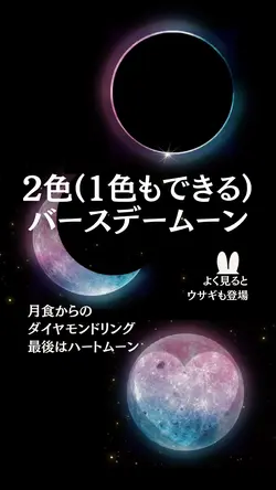 新 バースデームーン 2色グラデーション