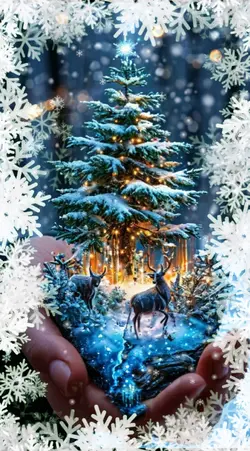 Schneeflocken Rahmen