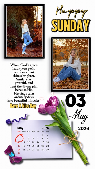 Sunday 3 May 2026