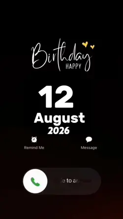 Hbd 12 August 2026 