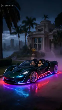 Neon car modif AI