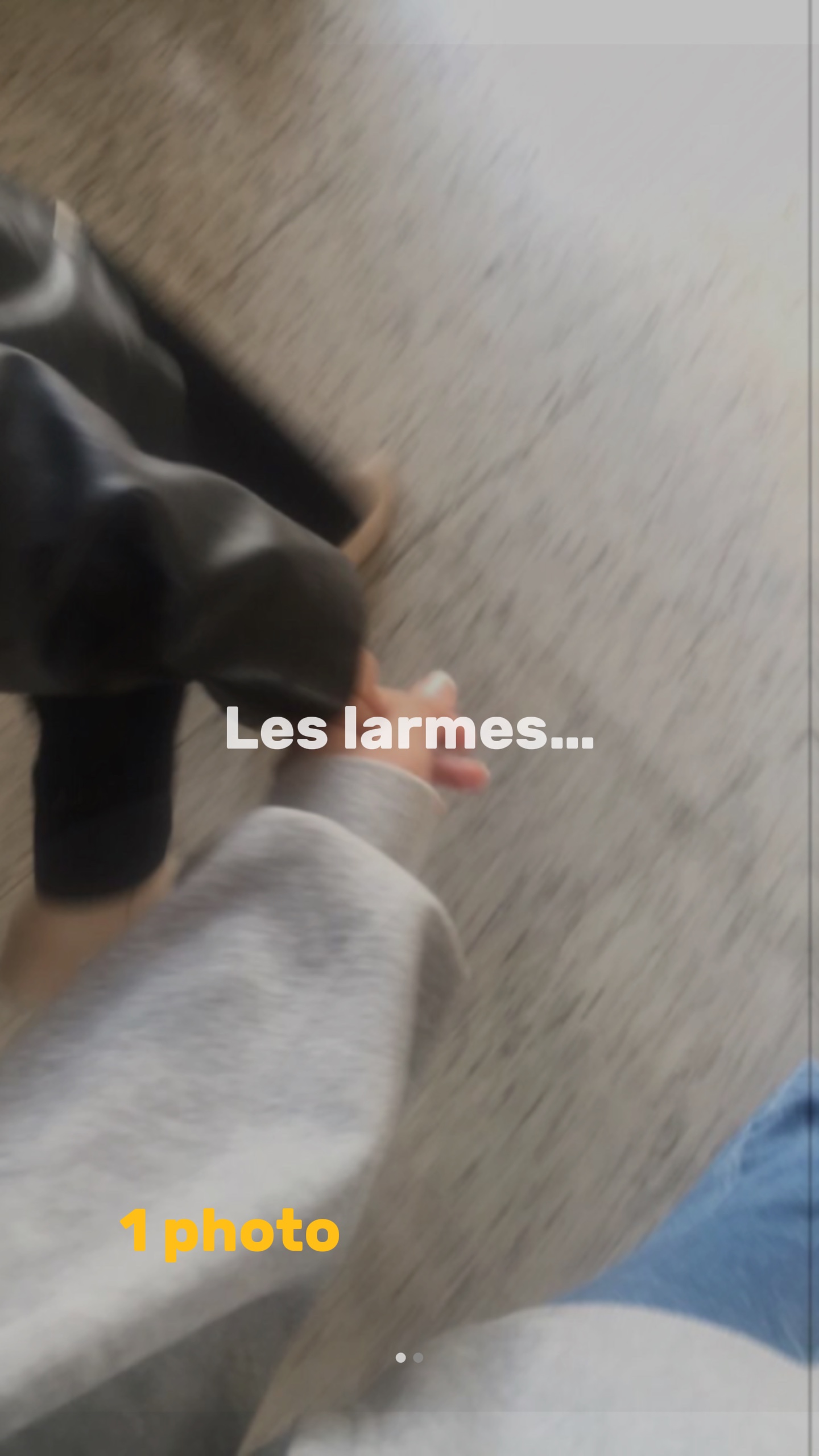 Les larmes...