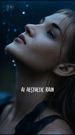 ai aesthetic rain