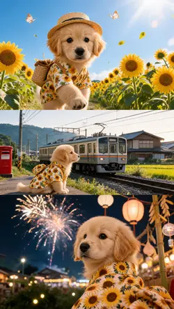 日本の夏旅/三分割