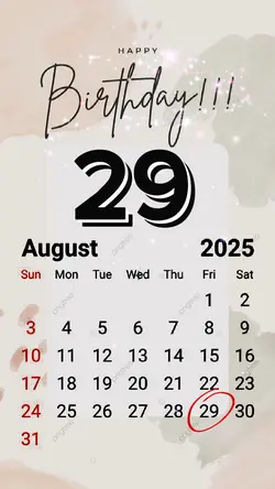 birthday 29augst2025