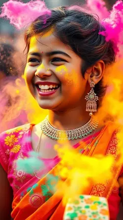 Colorful Holi Celebr