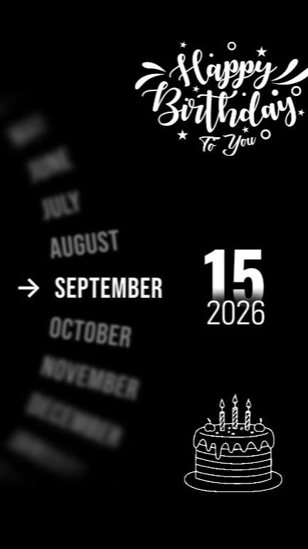 HBD 15 September 