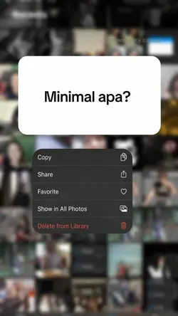 Minimal apa? 