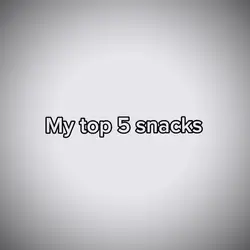 Top 5 Snacks TREND