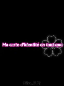 Ma carte d'identitée