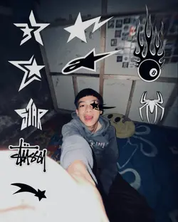 stiker tinggal geser