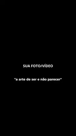 ser e não parecer