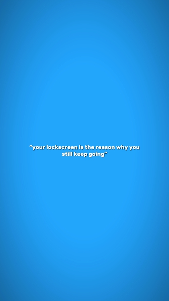 your lockscreen