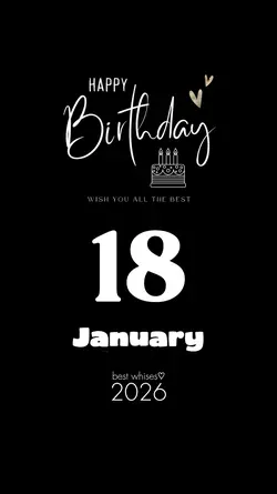 HBD 18 JANUARY 2026