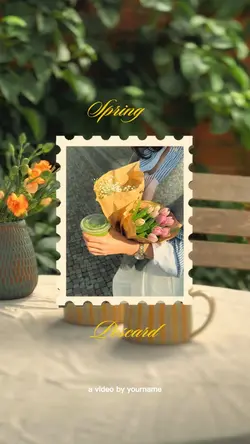 spring poscard 