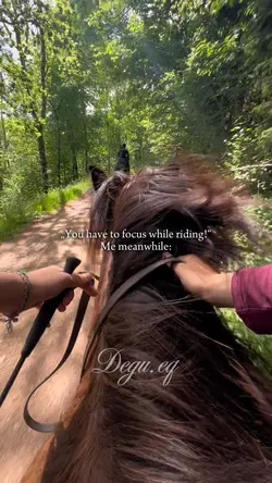 Focus while riding 
