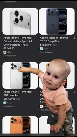 Baby wants IPhone 