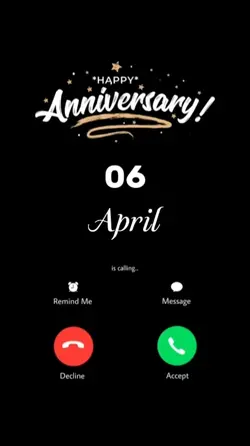 ANNIV 6 APRIL CALL