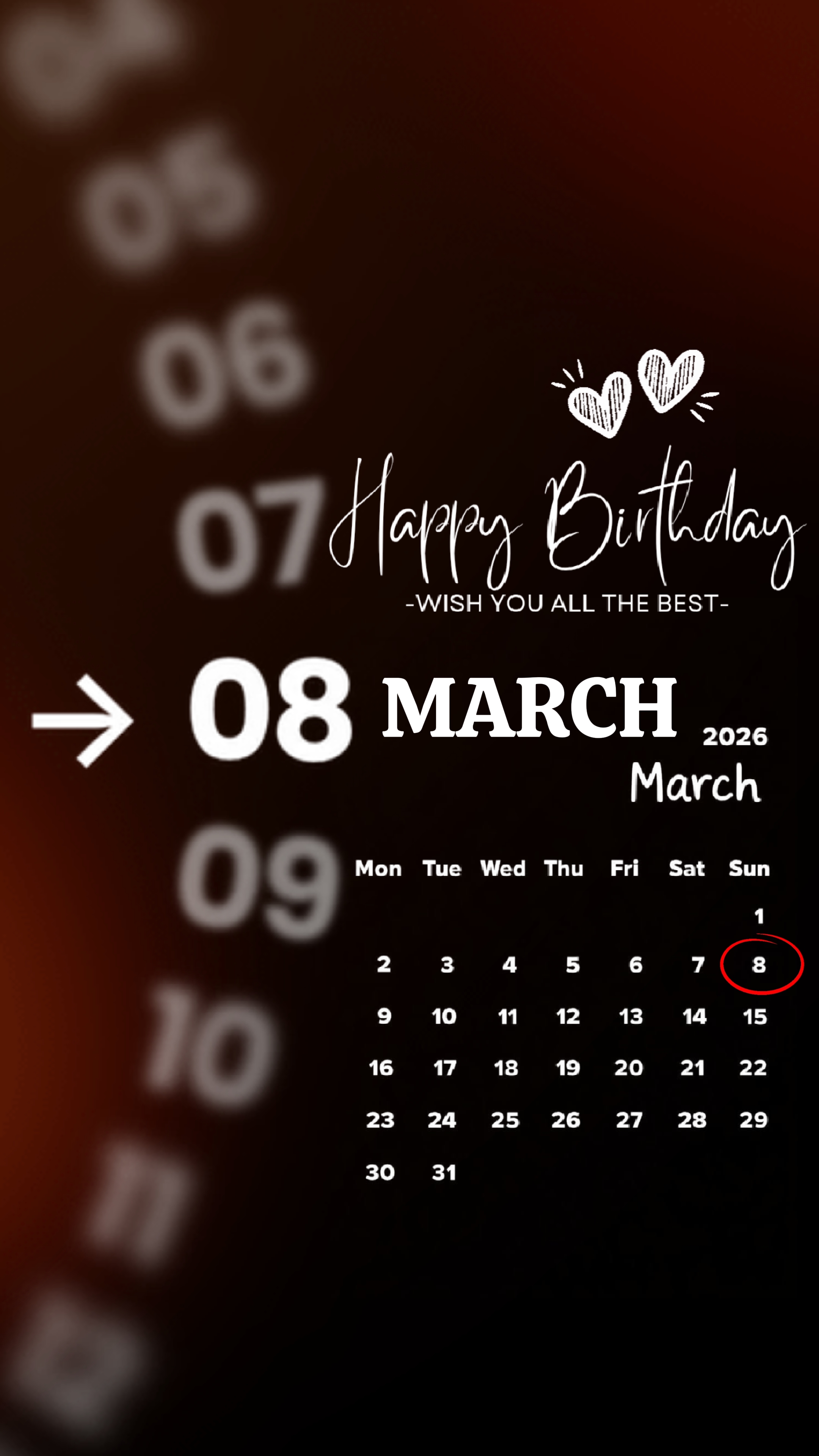 Hbd 8 mars