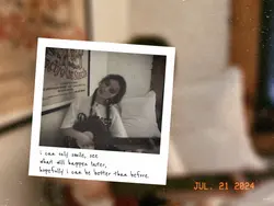 polaroid with text