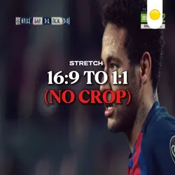 stretch 16:9 to 1:1