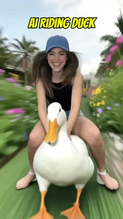 AI duck riding 