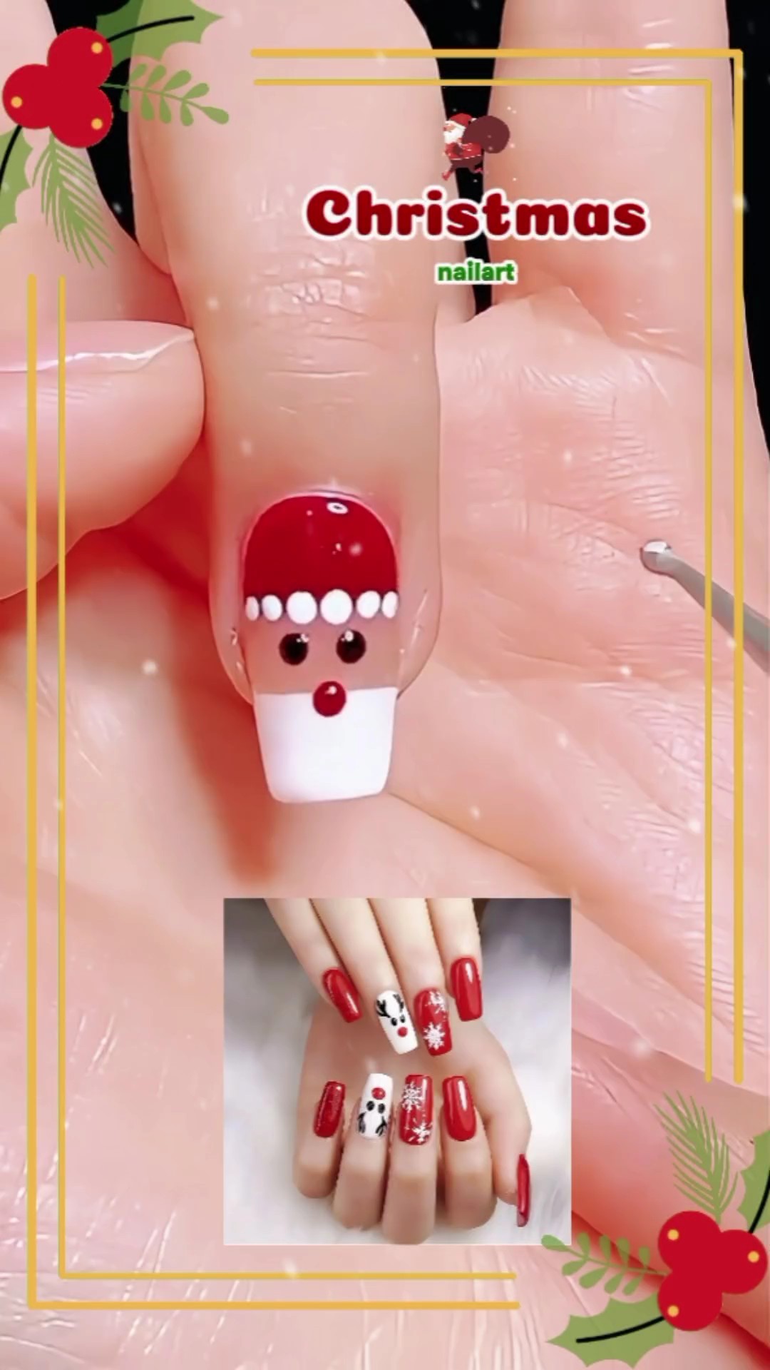 Nailart de Natal