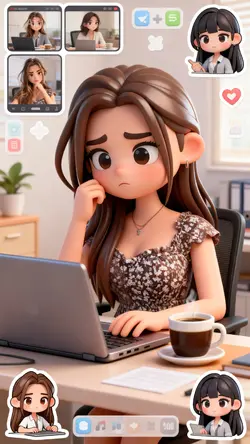 ai chibi wfh