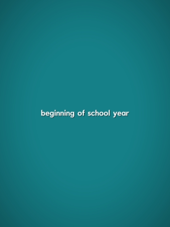 end of school year 