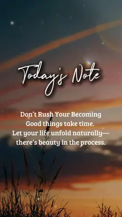 good things taketime