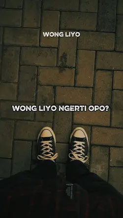 wong liyo ngerti opo