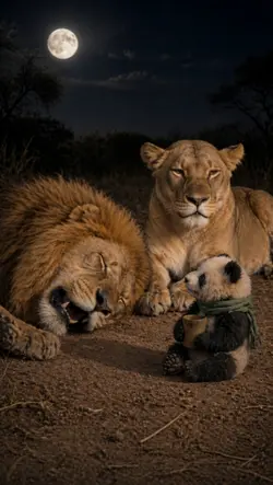 公獅說夢話被打