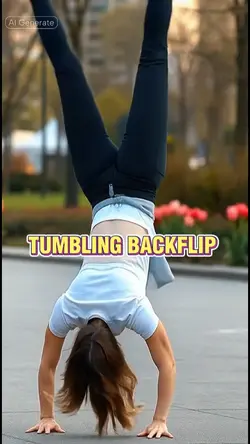 AI Tumbling backflip