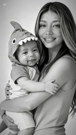Photoshoot with baby