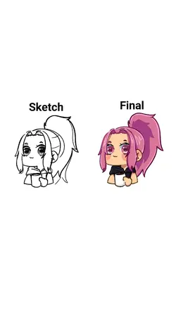 SKETCH vs final