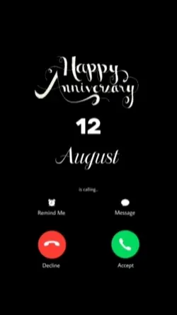 ANNIV 12 AUGUST CALL