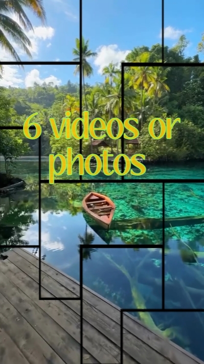 6 video atau foto 