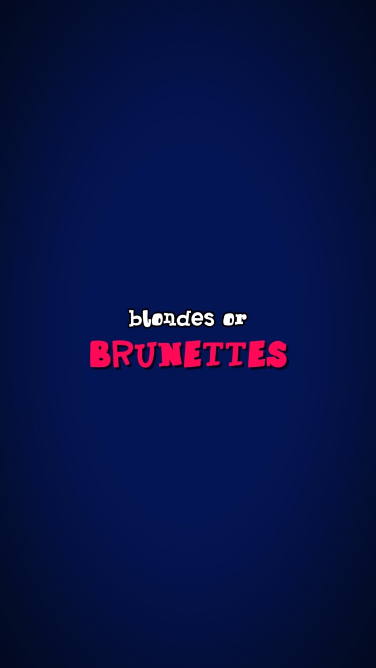 blondes et brunes