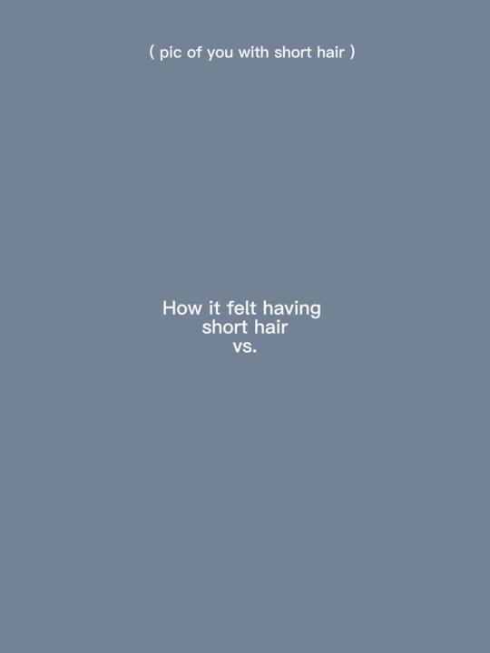 Having short hair