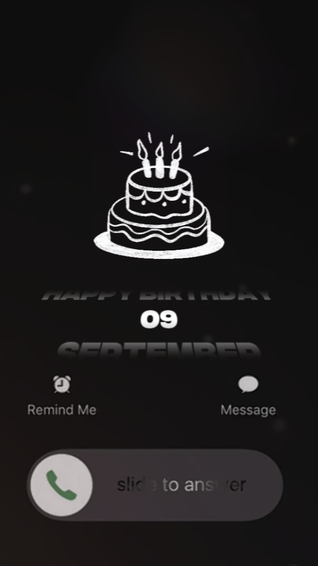 HBD 9 SEPTEMBER 2026