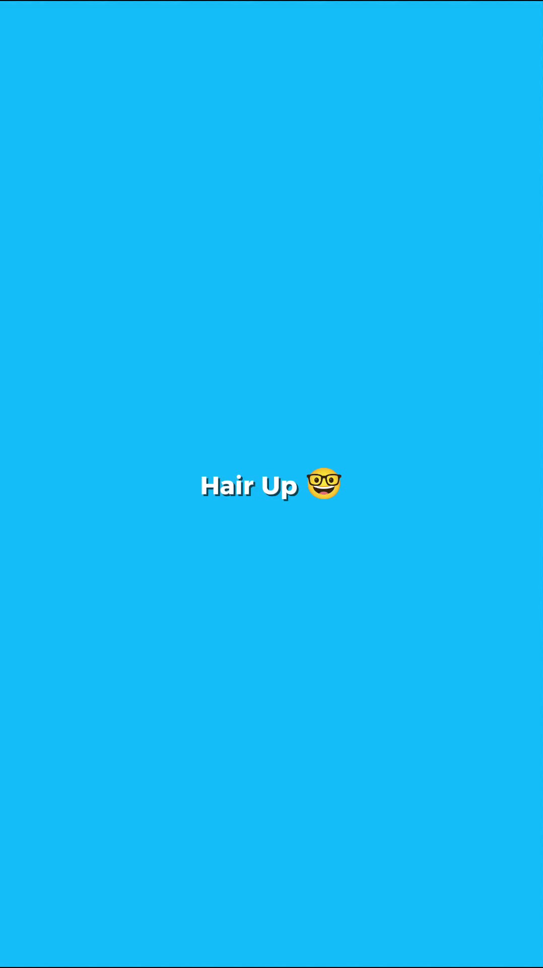 nakataas ang buhok