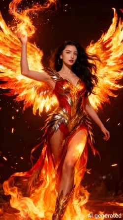 Fire angel of power