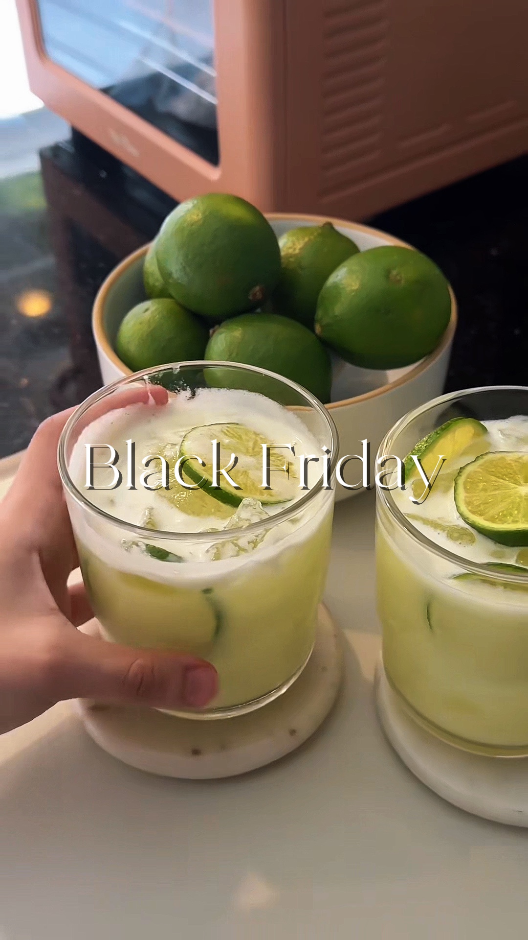 making a drink black
