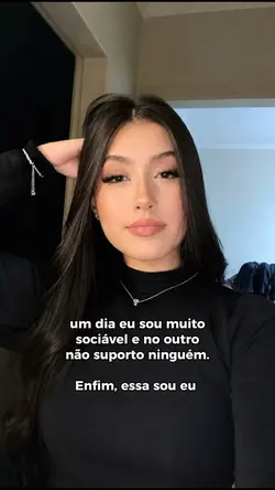 Enfim, essa sou eu