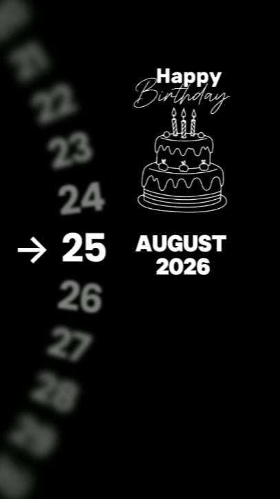 HBD 25 août 