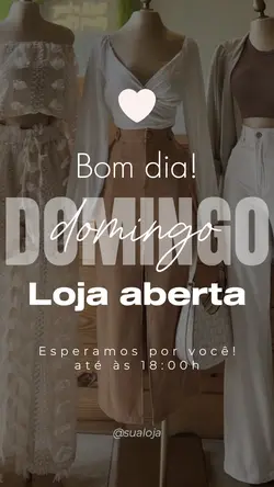 loja aberta domingo