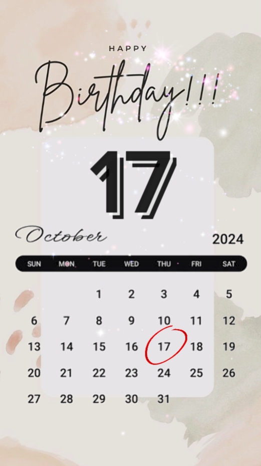 HBD 17 october 2024