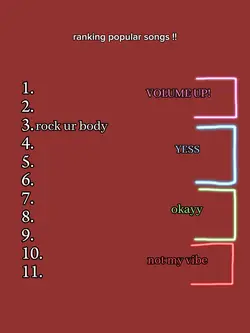 ranking pop songs!!